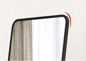 2025 Custom <b>Large</b> Metal Framed <b>Full</b>-<b>Length</b> Wall Standing Floor <b>Mirror</b> Contemporary Thickened Borders <b>Arched</b> Wall for Living Room - Product Image 2