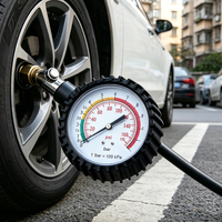 Manomètre de pression pour pneus, outil de réparation de pneus, 0-18 bars, pour pièces automobiles