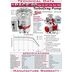 HiPace 80 <b>Vacuum</b> <b>Pump</b> Industrial Control Automation Equipment Pfeiffer - Product Image 5