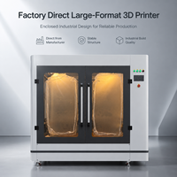 Nouvelle imprimante 3D grand format directe usine, machine industrielle en alliage d'aluminium fermée de 1000 mm, plateau chauffant en verre trempé, garantie 1 an