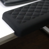 Lot de 2 tapis de souris ergonomiques en forme de L pour repose-poignet, tapis de bureau pour coude et poignet antidérapant