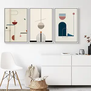 Aanpassen 6 Stuks Abstract Boho Minimalistische Prints Lijn Art Vrouw Gezicht Landschap Geometrische Tekening Poster