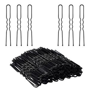 Caja de 200 Unidades de Pasadores Metálicos Negros en Forma de U de 5cm/5.5cm para el Cabello, para Mujeres y Niñas, Estilo Europeo/Americano, para Fiestas - Product Image 1