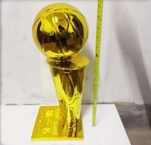 Trofeo di Pallacanestro Americano in Resina, Artigianato in Resina Placcato Oro, Trofeo di Alta Qualità per Competizioni di Campionato - Product Image 3