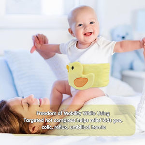 Alivio para Cólicos, Gases y Estómago Enfadado en Bebés, Envoltura Térmica Natural para el Abdomen con Semillas de Lino para Recién Nacidos - Product Image 4