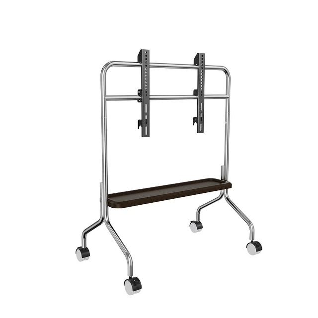 Modern 2026 Furniture Height Adjustable Portable Mobile Rolling Tv Trolly Stand on Wheels Heavy-duty Tv Cart