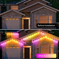 Smart Point Light RGBIC IP67 impermeable al aire libre para la decoración de la casa del techo Led luces de Navidad permanentes