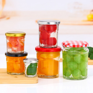 Pot à confiture en verre <span class=keywords><strong>Le</strong></span> <span class=keywords><strong>Parfait</strong></span> Style avec couvercle en métal pour confitures de fruits et sauces - Product Image 1