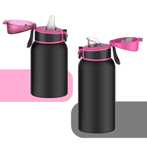 2025 High Quality Double Walled Stainless Steel Insulated Portable Hoop Customized Sports Thermal Vacuum Flask - Product Image 1