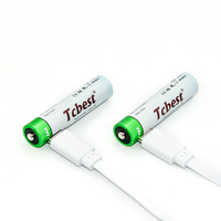 Baterai Lithium AA AAA 1.5V Isi Ulang Port USB C Tipe C untuk Mainan Switch
