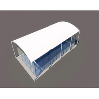 Structures de toiture tendue en PVDF directement de l'usine, toit de tente sportive résistant aux UV pour terrains de sport extérieurs et aires de jeux