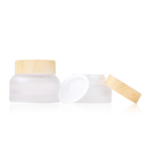 Hộp đựng mỹ phẩm thủy tinh 50 gram/ml có nắp lọ mỹ phẩm Mờ Có Nắp hạt gỗ nhỏ lọ thủy tinh rỗng để trang điểm - Product Image 3