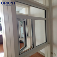 Fenêtre à battant en aluminium de haute qualité, à isolation thermique et phonique, pour la maison