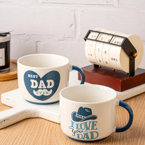 Tazas de cerámica con temática del Día del Padre, vasos de porcelana con estampados inspirados en el papá, tazas sentimentales para regalar - Product Image 4