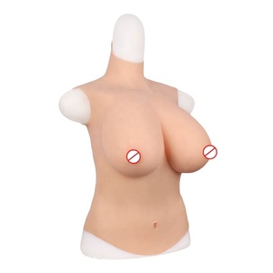 Sous-vêtements unisexe, faux <span class=keywords><strong>seins</strong></span> transgenres, <span class=keywords><strong>seins</strong></span> en silicone avec mamelons, demi-corps en silicone - Product Image 1