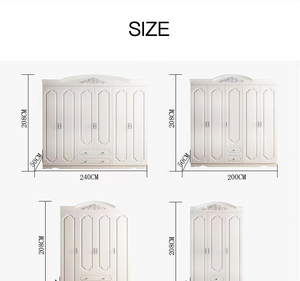 热卖便宜简单设计多功能带门中密度纤维板衣柜 - Product Image 6
