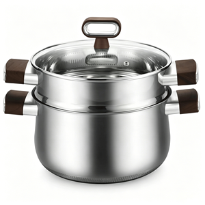 Olla de Cocina FLEY de <span class=keywords><strong>Acero</strong></span> <span class=keywords><strong>Inoxidable</strong></span> 304 Grueso, Multiusos, para Sopa, Guisos y Vapor, Apta para Lavavajillas y Todas las Estufas - Product Image 4