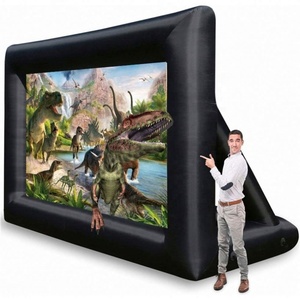 Grand écran de cinéma gonflable avec système de soufflage interne et fauteuils gonflables |   Kit d'écran de projection de cinéma en plein air pour les événements - Product Image 2