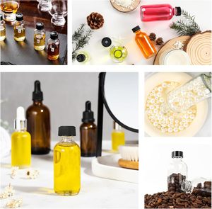 Botellas de muestra de vidrio para jugo de 30 ml, botellas pequeñas de <span class=keywords><strong>Schnapps</strong></span>, Mini botellas de licor vacías de 1 oz con embudo para boda de whisky - Product Image 6