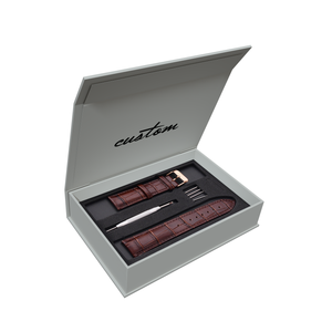 Boîtes de bracelets de montre simples à la mode avec logo personnalisé boîte de bracelet de montre noire élégante avec insertion boîte de papier d'emballage de <span class=keywords><strong>ceinture</strong></span> de bijoux pour hommes - Product Image 1