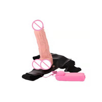 Vibrateur réaliste populaire et abordable pour femmes, grand modèle, en forme de pénis, avec harnais, jouet sexuel en gros