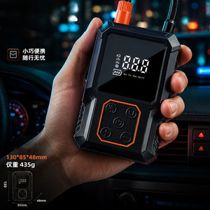 Pompe à air sans fil intelligente pour vélo avec écran numérique, charge rapide automatique, outil d'urgence compact pour l'extérieur avec éclairage - Product Image 2