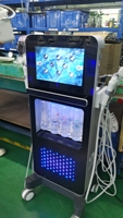 17-in-1 gezichtsverzorgingsapparaat, 12 inch touchscreen, hydro-bubbel V-gezichtsbehandeling, vijfkleurige lichttherapie, vlakke kop vibratie, spa salon thuisgebruik