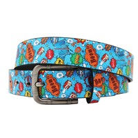 Ceinture pour homme JULUN, ceintures à boucles carrées pour jeans, ceinture pour homme, imprimé Boom, large, réglable, accessoire de mode pour tous les jours