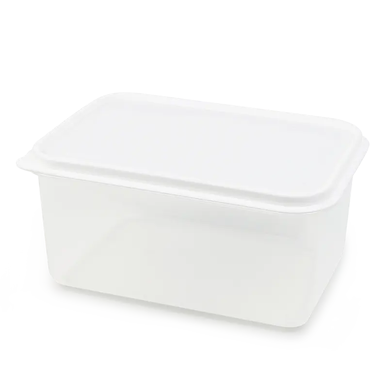 Scatola per alimenti eco-friendly contenitore contenitore trasparente di grande capacità contenitori di plastica per alimenti
