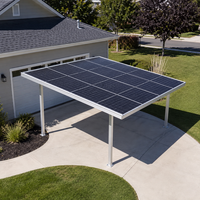 Système de carport solaire en alliage d'aluminium étanche pour entrepôt, montage au sol, pour application d'énergie solaire domestique