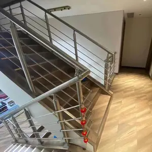 Outdoor Roestvrijstalen Buis Kolom Reling Voor Balkon Trappen Premium Balustrades & Leuningen