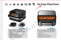 Hochleistungs-ETL/CE/CB 4L Digitale Pizza-Heißluftfritteuse für 10-Zoll-Pizza 2200W Multifunktions-Pizzaofen mit OEM-Anpassung
