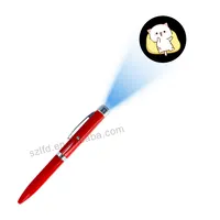 חדש עיצוב ידידותי לסביבה עטים באיכות גבוהה זול ממוחזר נייר עטים עם לוגו מותאם אישית כדורי led זוהר ballpen