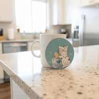 Magnet Pencuci Piring Besar 9CM, Desain Bolak-Balik Dua Sisi, Motif Kucing Kartun Lucu, Tanda Dapur, Dapat Digunakan Kembali, Tahan Air, Tahan Lama