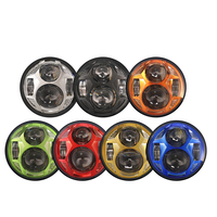 Système d'éclairage de moto 5,75 pouces à LED colorées, faisceau haut et bas, design épuré pour Sportster Dyna Softail