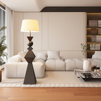Lampadaire en fer style Chazhi, design médiéval, gradation progressive et commande vocale, lampe de chevet vintage pour chambre et salon