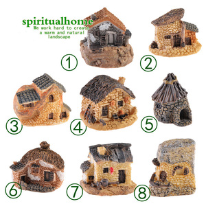 Giardino <span class=keywords><strong>in</strong></span> miniatura paesaggio Micro villaggio case di pietra fai da te Bonsai terrario artigianato ornamenti da scrivania per la decorazione del giardino fata - Product Image 1