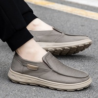 Mocassins Homme à Bout Rond, Tige en Maille, Semelle Intermédiaire en PU, Semelle Extérieure en Caoutchouc, Légers, Résistants à l'Usure, Coutures, Chaussures Décontractées Printemps
