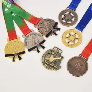 No Moq Kids Gouden Medailles Winnaar Games Party Prijs Metalen Medaille Aangepaste Logo Medaille