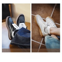 Chaussures de football pour hommes, chaussures de sport décontractées pour le printemps, chaussures blanches à semelle plate, chaussures de sport à bout rabattable pour la ville et l'entraînement