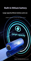 Lampe torche LED étanche en alliage d'aluminium IP65 avec zoom, rechargeable par USB Type-C, batterie 18650, 1000+ lumens, faisceau laser, pour le camping