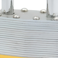 Cadenas en acier inoxydable laminé 50 mm, résistant aux intempéries, étanche, antirouille, avec anse renforcée, à clé, pour portail, clôture, extérieur, vente en gros