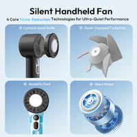 Ventilateur de poche luxueux, ventilateur portatif, recharge USB, ventilateur paresseux