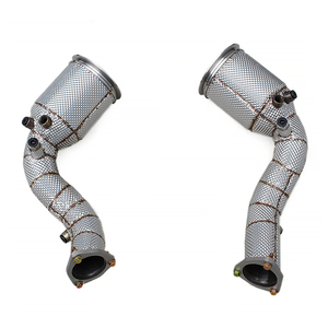 ท่อลงสแตนเลส Boska สำหรับ Audi RS6/RS7 C8 4.0T ปี 2019-2024 ท่อลงไอเสียแบบไหลสูงสำหรับรถแข่ง พร้อมแคตตาไลติกคอนเวอร์เตอร์ - Product Image 1