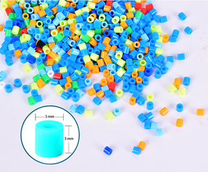 2025 Factory Direct 24-Color 5mm Hama Fuse Beads Three-Layer Iron Perler for Kids' Arts & Crafts Educational Toys - Product Image 6