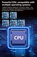 PC industriel tout-en-un Linux avec processeur I7, système de refroidissement sans ventilateur, écran tactile intégré pour applications informatiques