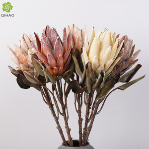 <b>Artificial</b> Protea Flower Single <b>Stem</b> Large King Protea High Simulation Plastic Silk Flower Fall Wedding Home Decor - Product Image 5