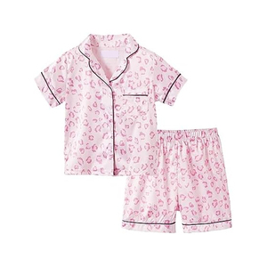 Sleep Set Button-Front Shorts With Long Sleeve Top 100% Cotton For Women Brushed Interior Cool Weather Night Comfort Essential - Product Image 1