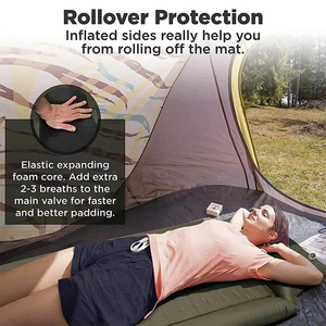 Tapis <span class=keywords><strong>de</strong></span> camping pliable <span class=keywords><strong>ultra</strong></span>-<span class=keywords><strong>léger</strong></span> en PVC, <span class=keywords><strong>lit</strong></span> gonflable automatique avec accoudoirs et oreiller, imperméable et anti-humidité - Product Image 3