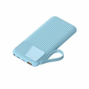 Batterie externe universelle portable à charge rapide avec 4 câbles intégrés, 10000 mAh, chargeur mobile d'extérieur, prix d'usine - Product Image 2